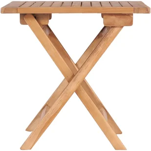 vidaXL Składany stolik ogrodowy, 45x45x45 cm, lite drewno tekowe - Stoły ogrodowe - miniaturka - grafika 2