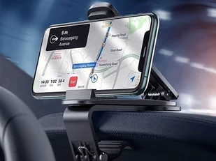 Baseus Uchwyt samochodowy Big Mouth Pro na deskę rozdzielczą klips czarny SUDZ-A01 - Uchwyty samochodowe do telefonów - miniaturka - grafika 7