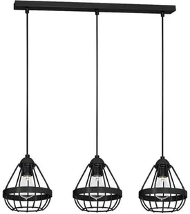 Milagro LAMPA wisząca CAGE 682 metalowa OPRAWA listwa ZWIS druciane klatki loft szare 682 - Lampy sufitowe - miniaturka - grafika 3