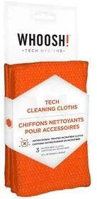 Whoosh WHOOSH wh3cl3com 3 X L chusteczki czyszczące Tech zestaw składający się z 3 ręczników przeciwdrobnoustrojowych (35,6 x 35,6 cm) - Ściereczki, gąbki, czyściki - miniaturka - grafika 2