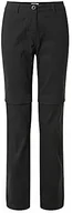 Spodnie sportowe męskie - Craghoppers Damskie spodnie rekreacyjne Kiwi Pro Stretch Zip Off spodnie damskie czarny czarny 40 - miniaturka - grafika 1