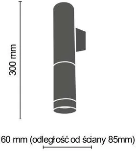 Amplex Kinkiet LAMPA ścienna KAVOS 0380 metalowa OPRAWA okrągła tuba sopel czarny złoty - Lampy ścienne - miniaturka - grafika 2