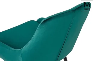 Modesto Krzesło Clover Velvet Czarny - Krzesła - miniaturka - grafika 20