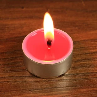 Magoi Agni Tealight - różowa świeca z wosku (herbaciarka) drim82 - Świece - miniaturka - grafika 2