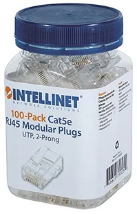 Intellinet wtyk RJ45 Kabel UTP linka 8p8c, kat. 5e słoik 100szt 790055 - Kable miedziane - miniaturka - grafika 3
