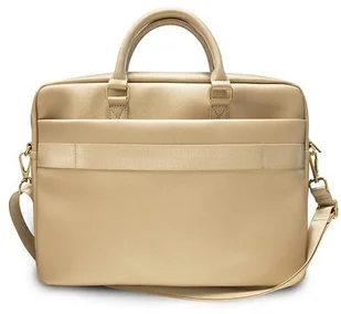 Guess torba do laptopa GUCB15PUSASLG 15" złota Saffiano Script 8_2274145 - Plecaki - miniaturka - grafika 4