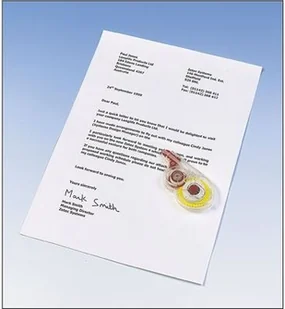 Q-Connect Korektor w taśmie myszka, jednorazowy, 5mmx8m KF01593 - Korektory - miniaturka - grafika 6