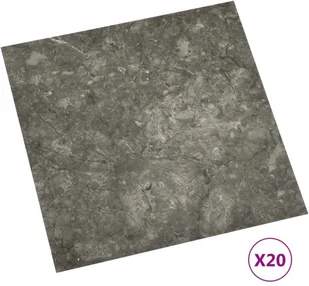 VidaXL Lumarko Samoprzylepne panele podłogowe, 20 szt., PVC, 1,86 m, szare! 330156 VidaXL - Panele podłogowe - miniaturka - grafika 2
