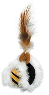 Zabawki dla kotów - Nobby 71958 plusz ball z piórami i catnip - miniaturka - grafika 1