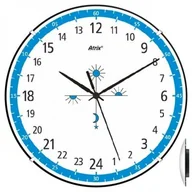 Zegary - Atrix Anty-zegar 24-godzinny convex niebieski AC2030_24BL - miniaturka - grafika 1