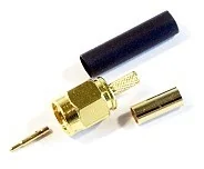 Złącza, przejściówki, adaptery - brak danych Złącze SMA/m zaciskane na RG17 - miniaturka - grafika 1