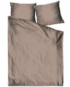 Pościel - Bielbaw Pościel jednobarwna satynowa beż 220 x 200 - miniaturka - grafika 1