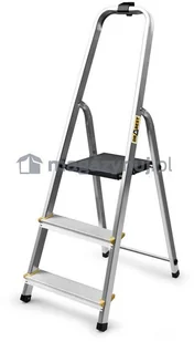 Drabina aluminiowa, 3 st. wytrzymałość: 125-150 kg (wytrzymałość 125 kg) - Drabiny Drabina aluminiowa, 3 st. wytrzymałość: 125-150 kg (wytrzymałość 125 kg) - Drabiny - miniaturka - grafika 3