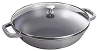 Woki - Staub 40511  462  0 Wok, 30 cm, żeliwo, szary 40511-462-0 - miniaturka - grafika 1