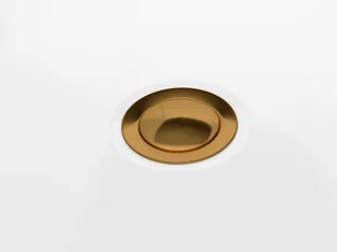 Corsan Wanna wolnostojąca Estella 160 cm z wykończeniem różowe złoto S-302LRG - Wanny - miniaturka - grafika 5