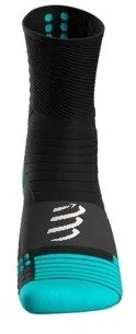 Compressport skarpetki biegowe PRO MARATHON SOCKS czarno-niebieskie - Skarpetki sportowe męskie - miniaturka - grafika 3