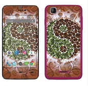 Etui i futerały do telefonów - Wiko Royal Sticker Royal tatuaż ścienny RS. 95870 samoprzylepny do Kite z motywem Coffee Yin Yang RS.95870 - miniaturka - grafika 1