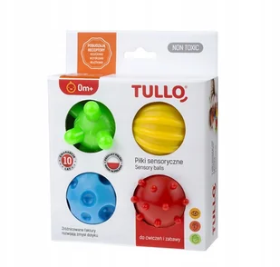 Piłki Sensoryczne Jeżyki Faktury Zestaw 4SZT Tullo - Zabawki sensoryczne - miniaturka - grafika 50