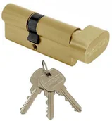 Zamki i wkładki - Gerda Wkładka bębenkowa E1 72 41 / 31 z gałką mosiądz - miniaturka - grafika 1