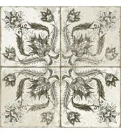 Płytki ceramiczne - Peronda IVY BLACK 45X45 Ivy_Black - miniaturka - grafika 1