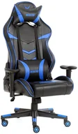 Fotele gamingowe - Platinet Fotel gamingowy VARR Nascar czarno/niebieski - miniaturka - grafika 1