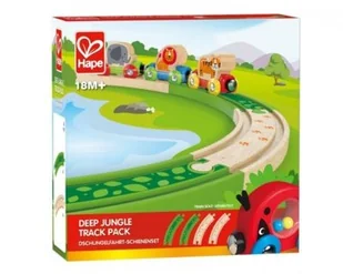Hape Hape TRAIN Zestaw torów dżungla - Akcesoria i części modelarskie - miniaturka - grafika 2