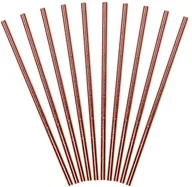 Słomki do napojów - Party Deco Słomki papierowe rurki różowo-złote - 250 szt. SPP9M-019R-250 - miniaturka - grafika 1