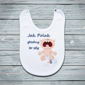 Śliniaki i fartuszki - Poczpol Jak Polak głodny to zły - śliniak 42229-uniw - miniaturka - grafika 1