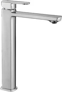 Laveo Calla Jednouchwytowa bateria umywalkowa stojąca z wylewką L chrom BAC02ND - Baterie umywalkowe - miniaturka - grafika 3