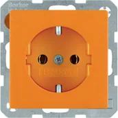 Gniazdka elektryczne - Hager Polo sp. z o.o. Gniazdo pojedyncze SCHUKO pomarańczowy aksamit Q.1 47436014 - miniaturka - grafika 1