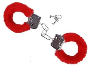 PartyDeco Kajdanki party futerko czerwone KJD-007 - Gadżety na imprezę - miniaturka - grafika 2