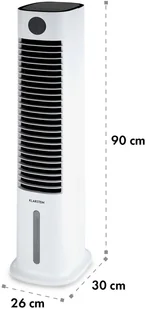 Klarstein Klarstein Skytower Grand Smart, klimatyzer, schładzacz powietrza, 80W, 480 m/h, 8 litrów, przenośny ACO4-SkytwerGrndSmW - Klimatory - miniaturka - grafika 2