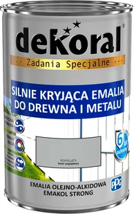 Dekoral Emalia Ftalowa  Emakol Strong Popielaty Pojemność 0,9 L - Emalie - miniaturka - grafika 2