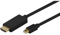 MicroConnect Kabel DisplayPort Mini HDMI 2m czarny MDPHDMI2B-4K MDPHDMI2B-4K - Kable - miniaturka - grafika 3