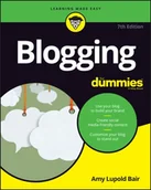 Obcojęzyczne książki informatyczne - Amy Lupold Bair Blogging For Dummies - miniaturka - grafika 1