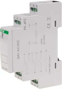 F&F Przekaźnik elektromagnetyczny 2P 2Z 8A 24V AC/DC PK-4PZ-24V PK-4PZ-24V - Bezpieczniki elektryczne - miniaturka - grafika 2