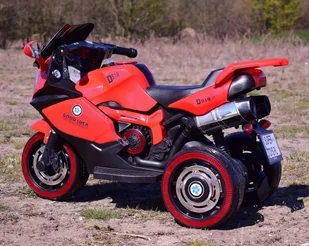 Super-Toys DUŻY MOTOR ŚCIGACZ STRONG 2 EXCLUSIVE/518 DLX-518-CZERWONY - Pojazdy elektryczne dla dzieci - miniaturka - grafika 9