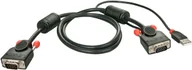 Przełączniki KVM - Lindy Lindy 33772 Kabel KVM do klawiatury i myszki USB VGA 3m LY-33772 - miniaturka - grafika 1