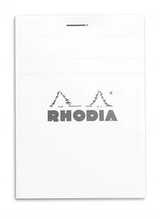 Rhodia 12201 °C gehefteter notatnik, w kratkę Biały/srebrny, 80 G, 85 X 120 MM, 80 kartek, mikroperforiert, osłona pokrywa biała 12201C - Notesy i bloczki - miniaturka - grafika 2