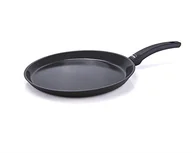 Patelnie - Berndes patelnia o niskim profilu krawędź do Crpes i wiele więcej 28 cm, przeznaczony do płyt indukcyjnych, aluminium, czarna, 011289, zapobiegającą przywieraniu 011289 - miniaturka - grafika 1