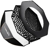 Softboxy - Walimex Pro 60 Elinchrom Octagon Softbox Plus - pomarańczowa linia 19362 - miniaturka - grafika 1