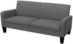 vidaXL 2-częściowy komplet wypoczynkowy, tkanina, ciemnoszary - Komplety wypoczynkowe - miniaturka - grafika 2