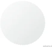 Opakowania gastronomiczne - abc-pak Podkładka kartonowa pod tort biała 18 cm 100 szt. P-ŚR18 - miniaturka - grafika 1