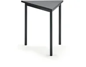 Meble do szkół i przedszkoli - AJ Produkty Biurko SONITUS TRIANGEL, 800x700x720 mm, ciemno szare linoleum, antracyt - miniaturka - grafika 1