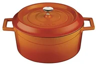 Rondle - LAVA Cookware Lava Cookware LV Y TC 24 K2 okrągła forma do zapiekanek, średnica 24 cm, żeliwo, pomarańczowy LV Y TC 24 K2 - miniaturka - grafika 1