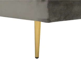 Beliani Szezlong welur brązowo-szary lewostronny MIRAMAS - Szezlongi - miniaturka - grafika 7