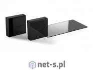 Meliconi Zestaw maskownic do kabli Ghost Cubes Shelf z półką Czarny - Maskownice do kabli - miniaturka - grafika 5