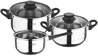 Zestawy garnków i patelni - San Ignacio San ignacio q1875  zestaw garnków, 5-częściowy, 27 cm, w kolorze srebrnym SG-8050 - miniaturka - grafika 1