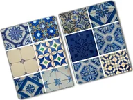 Deski do krojenia - Tulup Deska do krojenia  Szklana ochrona kuchenki Bierka szachowa 2x40x52-51328611 tw2-ean-ko-2x40x52-f-95653108 - miniaturka - grafika 1