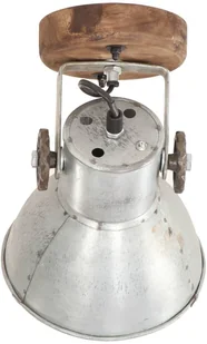 VidaXL Industrialne lampy ścienne/sufitowe 2 szt. srebrne 20x25 cm E27 320504  VidaXL - Lampy sufitowe - miniaturka - grafika 6